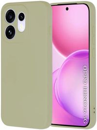 Techsuit Hoesje geschikt voor Oppo Reno16 - Soft Flex Silicone Back Cover - Matcha