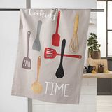 Douceur d'Intérieur Cooking Time Torchon, meerkleurig, 50 x 70 cm