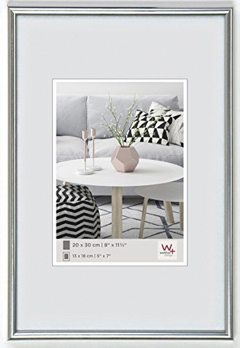 Walther Design KS050H Galeria kunststof lijst, 40 x 50 cm, Zilver