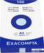 Exacompta etui 100 steekkaarten bristol - effen niet geperforeerd 148x210mm - Hemelsblauw - 13318B