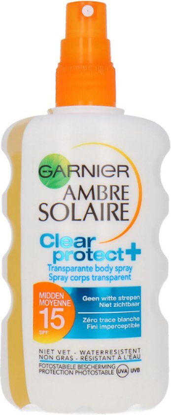Garnier Clear Protect + Ambre Solaire Clear Protect Transparante Spray SPF 15 - 200 ml - Zonnebrandspray