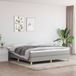 Maison Exclusive - Cadre de lit avec sommier tapissier, gris clair, 160 x 200 cm, textile