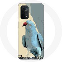 Maniacase Etui voor Oppo A74 5G Parkieten Ble