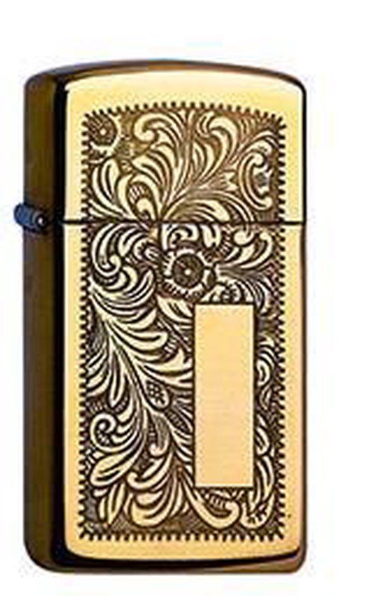 Zippo Venetian Brass Slim aansteker - goudkleurig