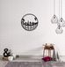Homemania Wanddecoratie, metaal, zwart, 50 x 0,15 x 50 cm