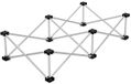 Gear4music 20cm draagbare stellage van Gear4music, 1m x 0,5m