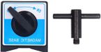 Support magnétique - Support micromètre - Mesure de précision - Force d'aspiration 100 kg - Longueur 80 mm - Noir