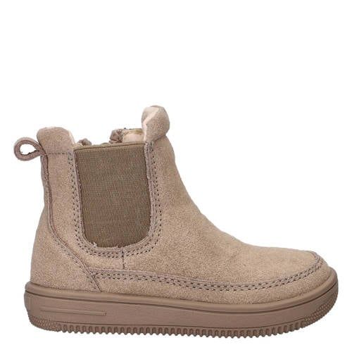 Nelson Kids suède enkelboots taupe