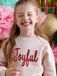 Vertbaudet Kerst sweater voor meisjes met boodschap in pailletten