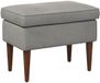 vidaXL Voetenbank Lichtgrijs 55 x 35 x 41 cm Fluweel