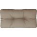 Coussin de palette taupe 80x40x12 cm tissu