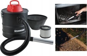 Kaminer Heavy Duty Aszuiger - Kachel Pelletkachel Stofzuiger - Openhaard As Zuiger - Dubbele Filter = 18L - 1200W