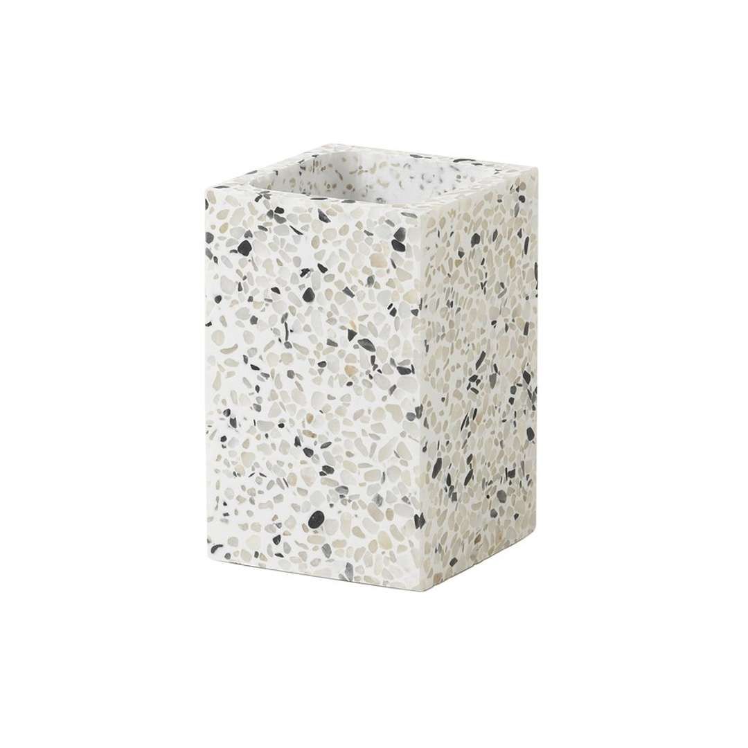 Sapho Gedy Zoe - Tandenborstel- en tandpastahouder staand, wit ZO9820