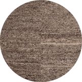 WOOOD Efia Vloerkleed Rond - Wol - Bruin Melange - Ø200 cm