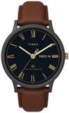 Timex Classic TW2U88500 Horloge - Leer - Bruin - Ø 40 mm