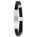 Lucardi Heren Plaatarmband mat - Staal - Armband - Vaderdag Cadeautje - 26 cm - Zilverkleurig