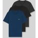 BOSS Onderhemd marine / zwart / wit