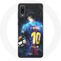 Maniacase Etui voor Samsung Galaxy A02 Lionel Messi FCB Barcelona Voetbalclub