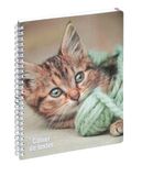 Exacompta Notitieboek met dierenteksten - 17 x 22 cm - Visueel kitten