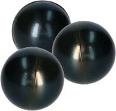 Merkloos / Sans marque Makito Western Europe 15 zwarte anti stressballetjes 6 cm - stressbal