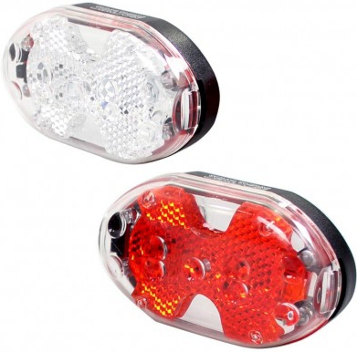 Simson Verlichtingsset Batterij Led Zwart/rood