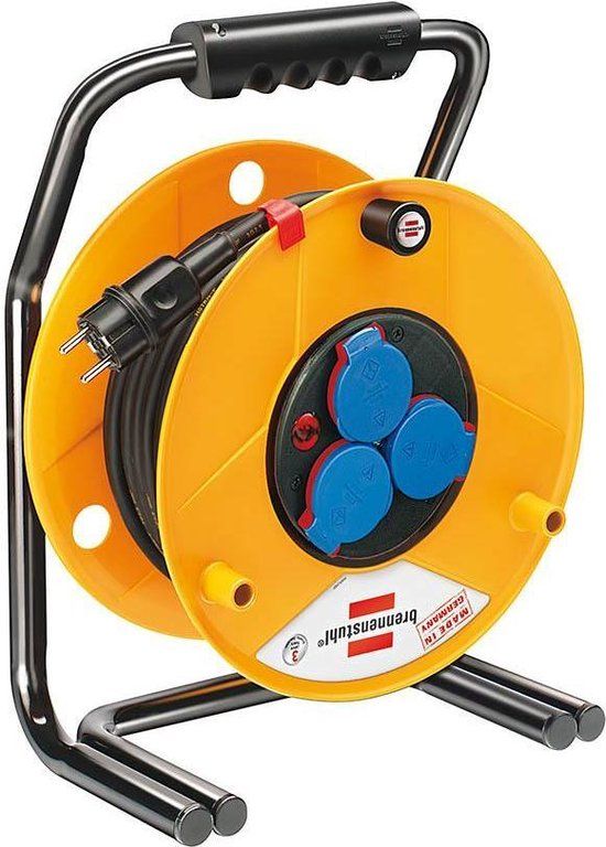 Brennenstuhl Brobusta IP44 Kabelhaspel - 40 m - Geel