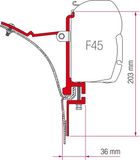 Fiamma Kit Fiat Ducato tot 1994 / Peugeot J5 / Citroen C25 Zwart Aluminium