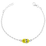 Orphelia Armband Zilver 925 Geel Emaille Unisex Kinderen Minion
