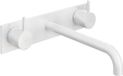 Hotbath Cobber - Wastafelmengkraan - zonder Waste - Laag - Wit - Inbouw - Messing - V08