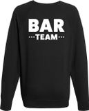 Bellatio Decorations Shoppartners Bv Bar team sweater / trui zwart voor heren - barmedewerker / bar personeel - horeca - bedrukking aan achterkant - barmedewerkers trui M