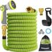 Tuyau d'arrosage extensible, 15 m, vert