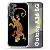 Cokitec Versterkte hoes voor Samsung Galaxy A36 5G Animal Lezard zwart