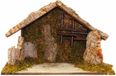 Euromarchi Crèche de Noël vide - Bois - Marron - L50 x l27 x H32 cm