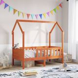vidaXL Bedhuis 80x160 cm Massief Grenenhout Wasbruin