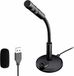 Microphone USB de bureau sans marque avec bouton de sourdine et LED