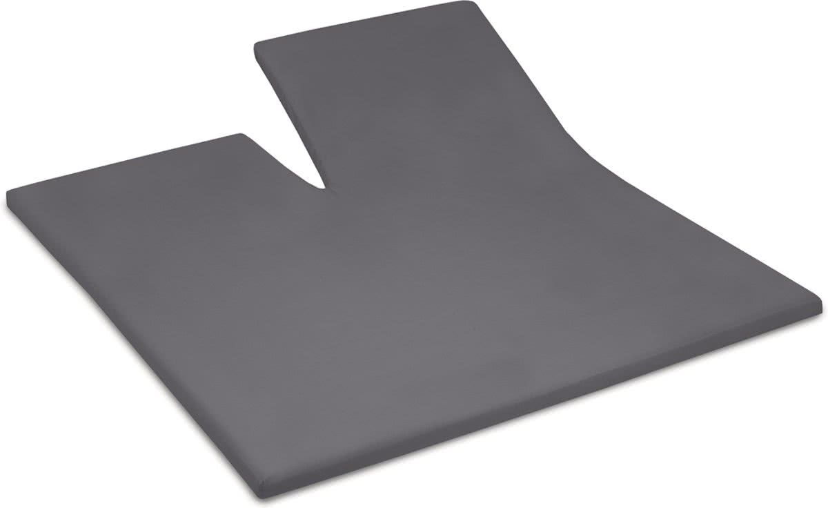 Cinderella Katoen Splittopper Hoeslaken - 180x210 cm - Grijs