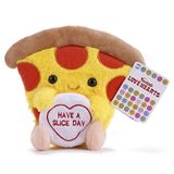 Posh Paws Love Hearts 7” Pizza Slice Plush Gift