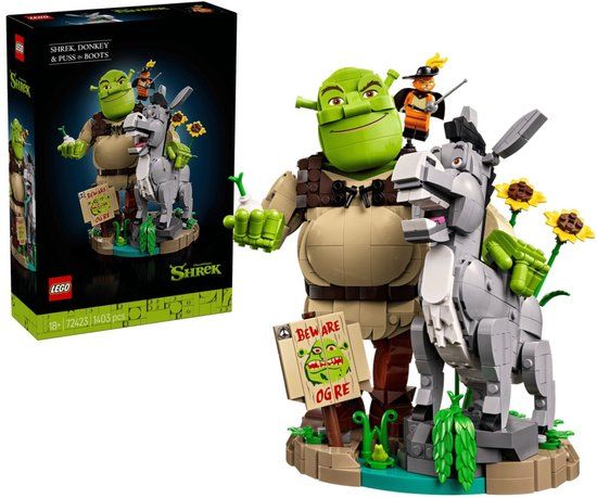 LEGO Shrek: Shrek, Ezel en de Gelaarsde Kat - 72423