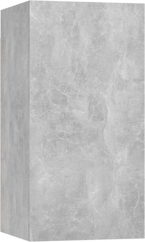 vidaXL Tv-meubel 30,5x30x60 cm bewerkt hout betongrijs
