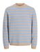 JACK & JONES Trui 'JORBEN' camel / azuur / wit