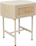 Housecraft Living Amaya Bijzettafel/ Nachtkastje - Beige - Design - Hout - 54 cm