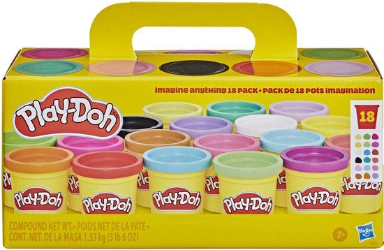 Play-Doh Fantaseer maar raak - 18 potjes van 84 gram - Verschillende Kleuren