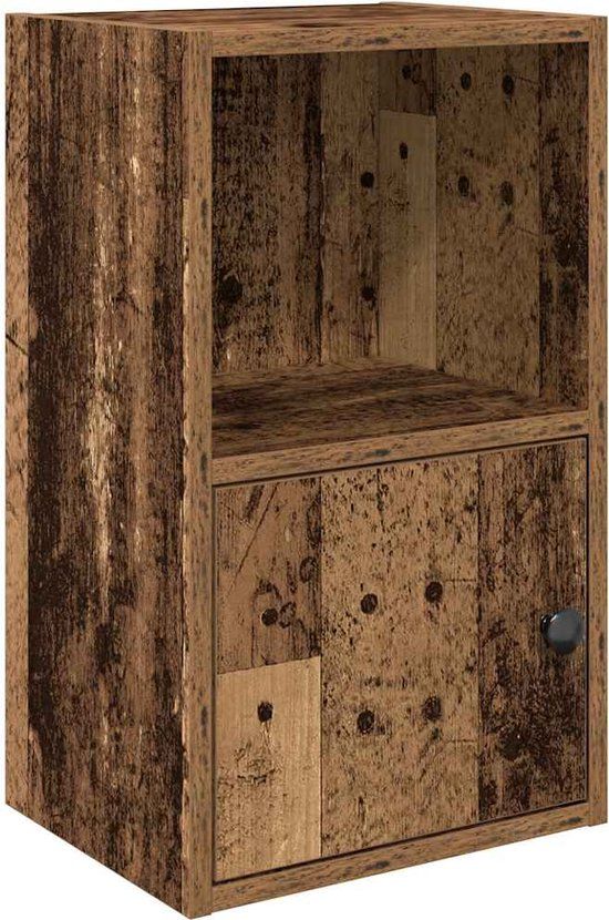 vidaXL Boekenkast 31x24x52 cm bewerkt hout oud houtkleurig