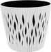 Prosperplast Serie - Kunststof Ronde Bloempot - Wit - 11 cm - Inclusief Inzetstuk