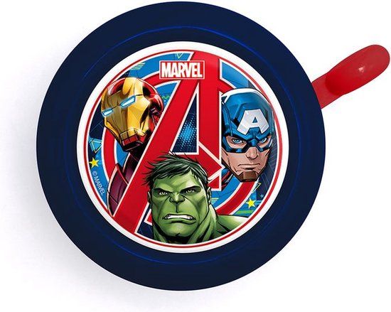 Seven Marvel Avengers Fietsbel Donkerblauw/rood 55 Mm