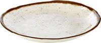 APS Stone Art Melamine Diep Bord, Ø24,5 cm, Bruin/Wit, Set van 2