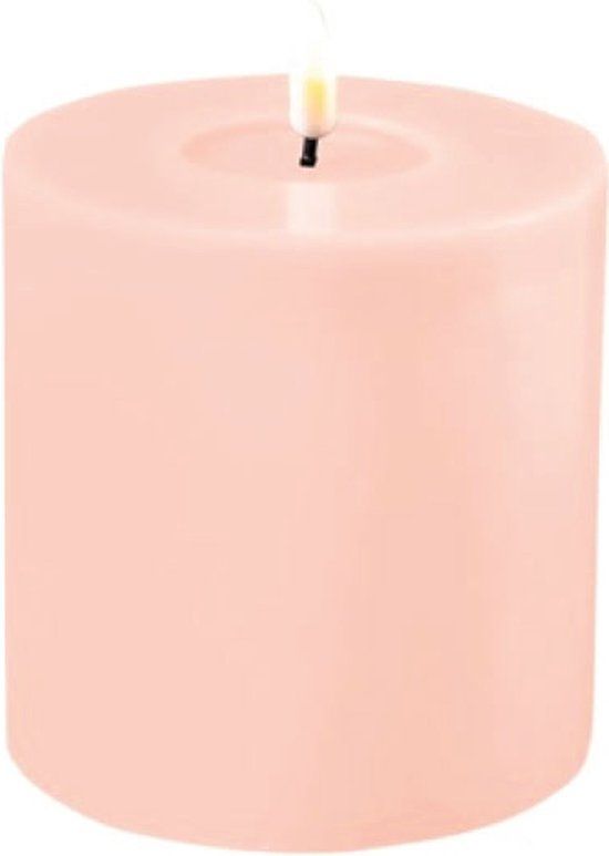 Deluxe Homeart LED Kaars Licht - Roze - 10 cm - Met Dimfunctie