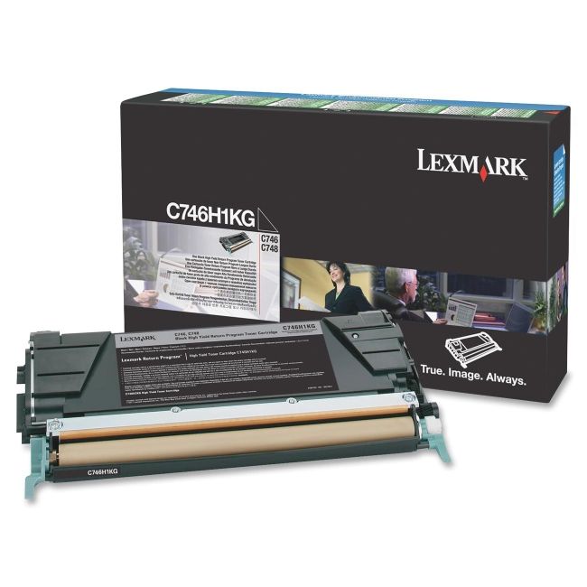Lexmark C746H1KG Toner Cartridge - Black - 12000 Pages
