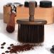 Marque générique Brosse à café, Brosse de nettoyage barista, Brosse de nettoyage avec manche en bois, Convient aux outils de nettoyage barista, cuisines domestiques，14.5*10.5cm (Couleur noyer)