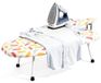 Planche à repasser modèle de table - Pliable - Avec planche à manches et support en fer - Gain de place - Pour petites maisons et voyages